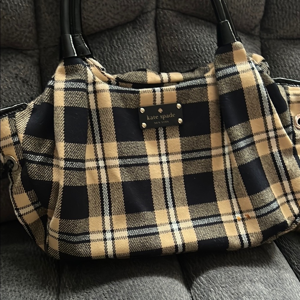 Kate Spade Black and Tan Shoulder Bag